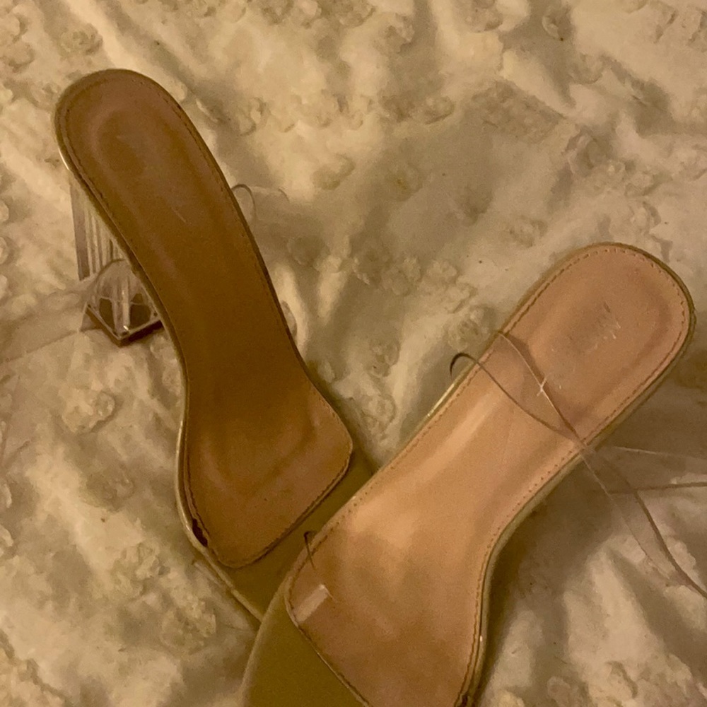 Nude/Clear Heels